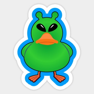 Alien Rubber Duck Sticker